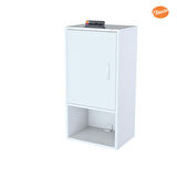 Modilayn Şile Asma Dolap 50 x 88,4 x 32,5 cm Tek Kapaklı 3 Gözlü Makine Üstü Dolap Çamaşır Makinesi Üstü Dolabı 