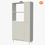 Modilayn Mis Urla Yenice 90 x 183 x 31,5 cm Kirli Çamaşır Dolabı Sepetli Banyo Dolabı