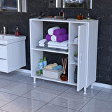 Modilayn Urla 90x97,5x31,8 cm Banyo Havlu Detarjan Temizlik Depolama Düzenleyici Dolap