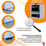 Modilayn Loya 59,6 X 87,4 X 56 Cm Set Altı Dolap Ocak Altı Mini Midi Mikrodalga Fırın Dolabı