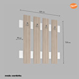 MODİLAYN 70 x 70 x 4 cm Duvar Askılığı Portmanto Antre Askılığı