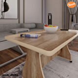 Eliusta Tekerlekli Mdf Masa %100 Mdf Mutfak Masası Orta Sehpa 