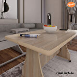 Eliusta Tekerlekli Mdf Masa %100 Mdf Mutfak Masası Orta Sehpa