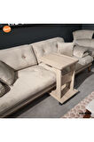 TEKERLEKLİ C YAN SEHPA % 100 MDF KOLTUK YANI SEHPA