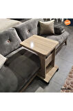 TEKERLEKLİ C YAN SEHPA % 100 MDF KOLTUK YANI SEHPA