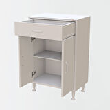 Modilayn 54 x 80 x 32.5 cm 2 Kapaklı Tek Çekmeceli Mutfak Dolabı Çok Amaçlı Banyo Dolabı