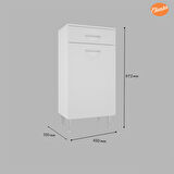 Modilayn Mutfak Dolabı Sepetli Banyo Dolabı Kirli Camasır  Dolabı Oyuncak Dolabı Çok Amaçlı Dolap