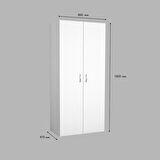 Modilayn Iki Kapaklı Askılıklı ve Raflı Banyo Dolap
