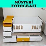 BÜYÜYEN ASANSÖRLÜ BEŞİK SARILI VE SİYAHLI MODEL UZAYAN BEŞİK