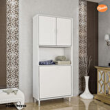 KİRLİ ÇAMAŞIR DOLABI KİRLİ ÇAMAŞIR SEPETLİ BANYO DOLABI MUTFAK DOLABI RAFLI KAPAKLI RAFLI