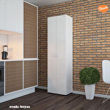 Modilayn Çok Amaçlı Dolap Mutfak Dolabı Banyo Dolabı Çocuk Odası Dolabı 8 Raflı Dolap Kapaklı