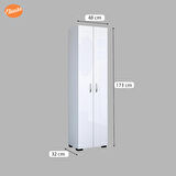 Modilayn Çok Amaçlı Dolap Mutfak Dolabı Banyo Dolabı Çocuk Odası Dolabı 8 Raflı Dolap