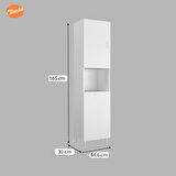 Modilayn Kirli Çamaşır Dolabı Mutfak Dolabı Düşer Kapaklı Kirli Sepetli Banyo Dolabı