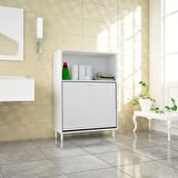Modilayn 75 x 100 x 30cm 2 sepetli Kirli Çamaşır Dolabı Banyo Dolabı Çok Amaçlı Dolap Mutfak Dolabı