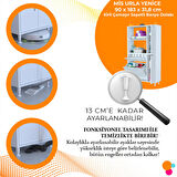 Modilayn Esinti Kirli Çamaşır Dolabı Mutfak Dolabı Banyo Dolabı Sepetli Havlu Dolabı Şık