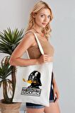 Duckside Model Baskılı Günlük Kullanım Özel Baskı Bez Omuz Çantası Hediyelik Tote Bag