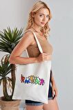 Keith Haring Model Baskılı Günlük Kullanım Özel Baskı Bez Omuz Çantası Hediyelik Tote Bag