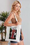 One Direction Model Baskılı Günlük Kullanım Özel Baskı Bez Omuz Çantası Hediyelik Tote Bag