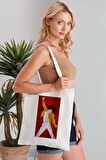 Freddie Mercury Queen Model Baskılı Günlük Kullanım Özel Baskı Bez Omuz Çantası Hediyelik Tote Bag