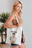 Treat People With Kındness Harry Styles Model Günlük Kullanım Özel Baskı Bez Omuz Çantası Hediyelik