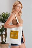 Melankoli Model Baskılı Günlük Kullanım Özel Baskı Bez Omuz Çantası Hediyelik Tote Bag
