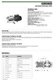 Baymak Euroinox 50/50 M 50LT Yatay Tanklı Sessiz Hidrofor 8 Kat 8 Daire