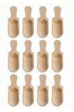 12 Adet Ahşap Mini Baharat Kaşığı