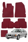 Bmw 3 Serisi Compact 1990-2000 E36 Özelleştirilebilir Premium Eva Oto Paspas Seti - Bordo