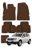 Dacia Duster 2010-2017 Özelleştirilebilir Premium Eva Oto Paspas Seti - Kahverengi