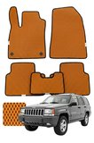 Jeep Grand Cherokee 1993-1998 Özelleştirilebilir Premium Eva Oto Paspas Seti - Turuncu