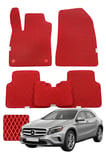 Mercedes GLA 2013-2020 X156 Özelleştirilebilir Premium Eva Oto Paspas Seti - Kırmızı
