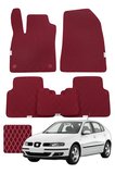 Seat Leon 1999-2005 Özelleştirilebilir Premium Eva Oto Paspas Seti - Bordo