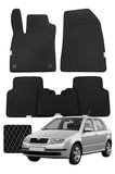 Skoda Fabia 1999-2007 Özelleştirilebilir Premium Eva Oto Paspas Seti - Siyah