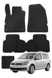 Volkswagen Caddy 2003-2020 2K Özelleştirilebilir Premium Eva Oto Paspas Seti - Siyah