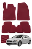 Volvo S60 2010-2018 Özelleştirilebilir Premium Eva Oto Paspas Seti - Bordo