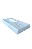 GÜRAL Evo Sağdan Etajerli Xl Mobilya Üstü Lavabo 43CM X 75CM  Ev31mul01