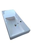 Evo Soldan Etajerli Mobilya Üstü Mega Boy Lavabo 43*90 Ev37mul01