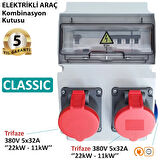 Elektrikli Araç Kombinasyon Kutusu ’’CLASSIC’’ 5x32A + 5x32A + 1x16A