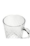 Paşabahçe 55723 ruby kulplu cam kupa - 6 lı çay fincanı