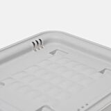 Motek MT06 Freebox 12 Litre Beyaz Gri Tekerlekli Tekli Organizer