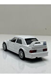 Mercedes Benz 190E Evo Beyaz Metal Çek Bırak Işıklı Sesli  Diest Car 1:36 Ölçek Oyuncak