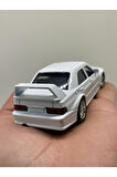 Mercedes Benz 190E Evo Beyaz Metal Çek Bırak Işıklı Sesli  Diest Car 1:36 Ölçek Oyuncak