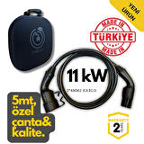 Evoşarj Elektrikli Araç Şarj Kablosu 11KW, 20A, 5mt, Tip2