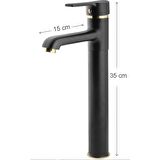 Venita Black Gold Çanak Lavabo Batarya