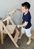 ergoWOOD Ahşap Öğrenme Kulesi / Basamak - MAVİ