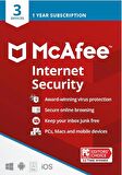 Mcafee Internet Security 3 Cihaz 1 Yıl - Mcafee Offical Key