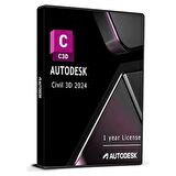 Autodesk Autocad Civil 3D 2024 (Windows) - 1 PC 1 Yıl Abonelik Kodu