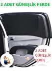 2 Adet Oto Yan Cam Güneşlik Perde Araç Güneşlik Araba Güneşlik Perdesi Anne Bebek Emzirme Perdesi