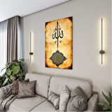 Dini Cam Tablo - Dikey Hat Sanatı - Dini Motif 02-004
