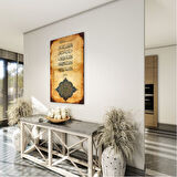 Dini Cam Tablo - Dikey Hat Sanatı - Dini Motif 02-013